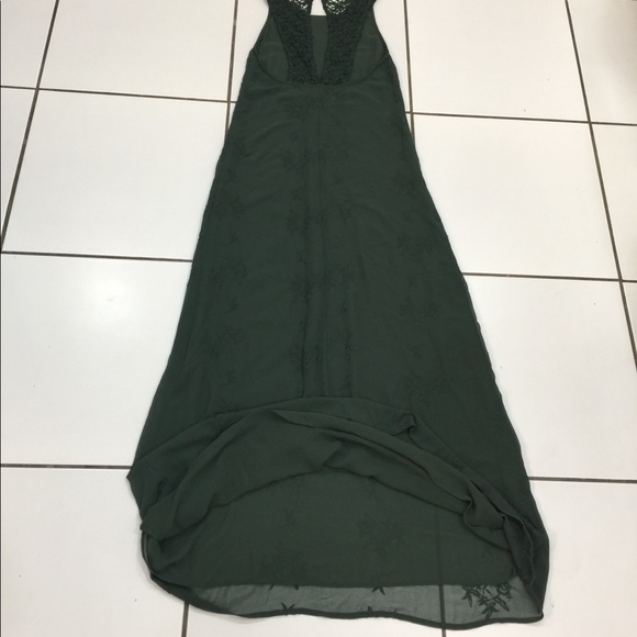 Zara Chiffon & Lace Maxi Dress - Picture 6 of 8